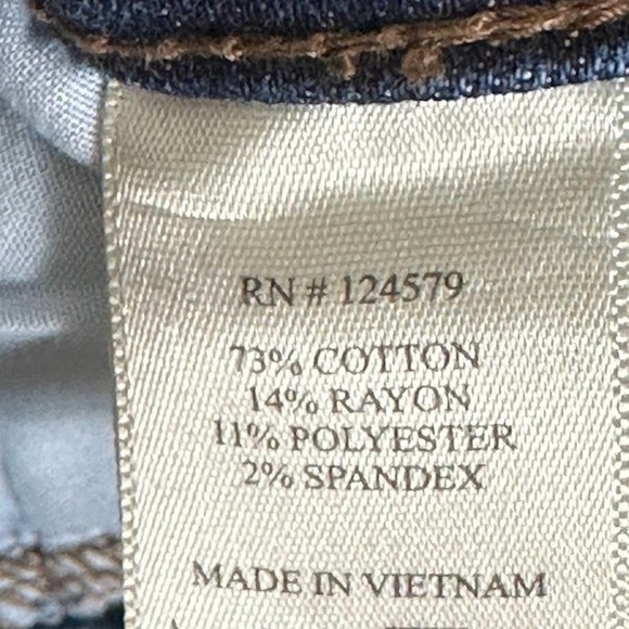 Altar'd State Western Jean Shorts Dark Wash Denim High Rise Cowgirl Rodeo Size 1 - Picture 5 of 5